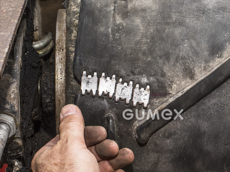 Reparaturkupplung SS für Gummiförderbänder, für Banddicke 2,5-4mm, verzinkter Stahl, 